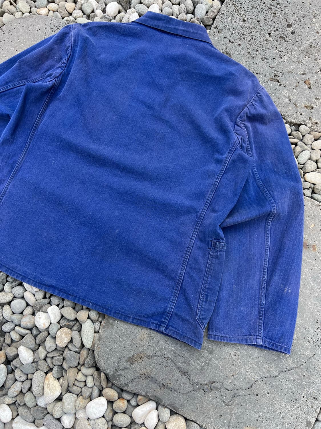 FADED PURPLE BLUE HBT 헤링본트윌코튼 프렌치워크자켓 상품이미지10