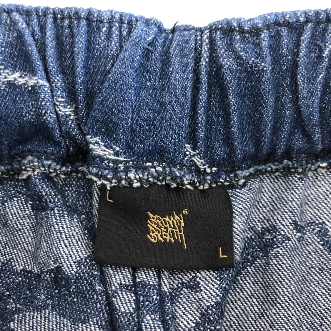 브라운브레스 TAG GLITCH 밴딩 데님팬츠 32 인치 상품이미지5