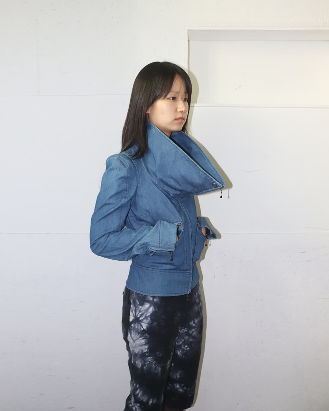 비비안 웨스트우드 레드라벨 09AW 지퍼 디테일 투웨이 데님 자켓 상품이미지4