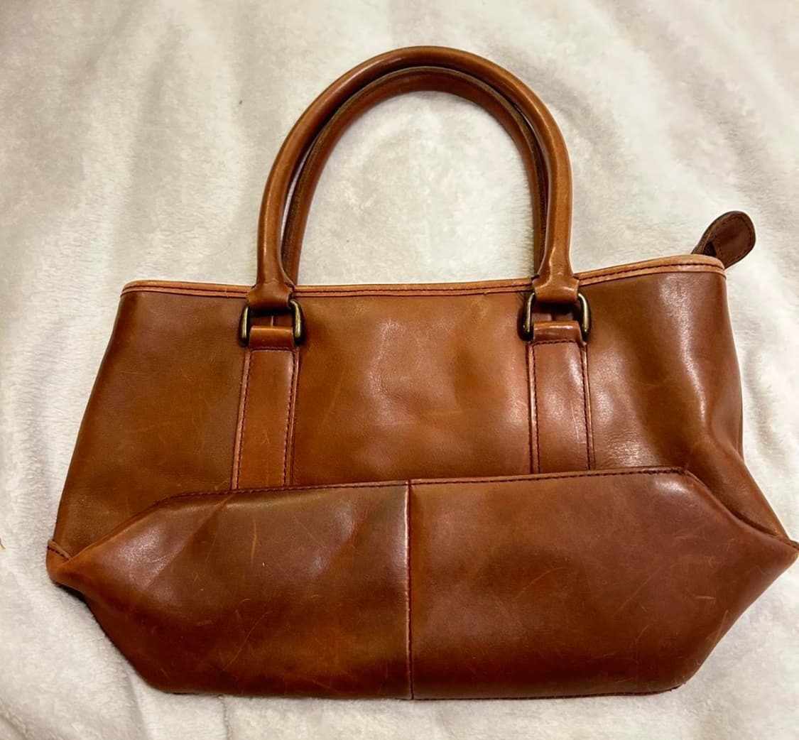 엘엘빈 Field & Town 브라운 레더 토트백 빈티지 가죽 상품이미지2
