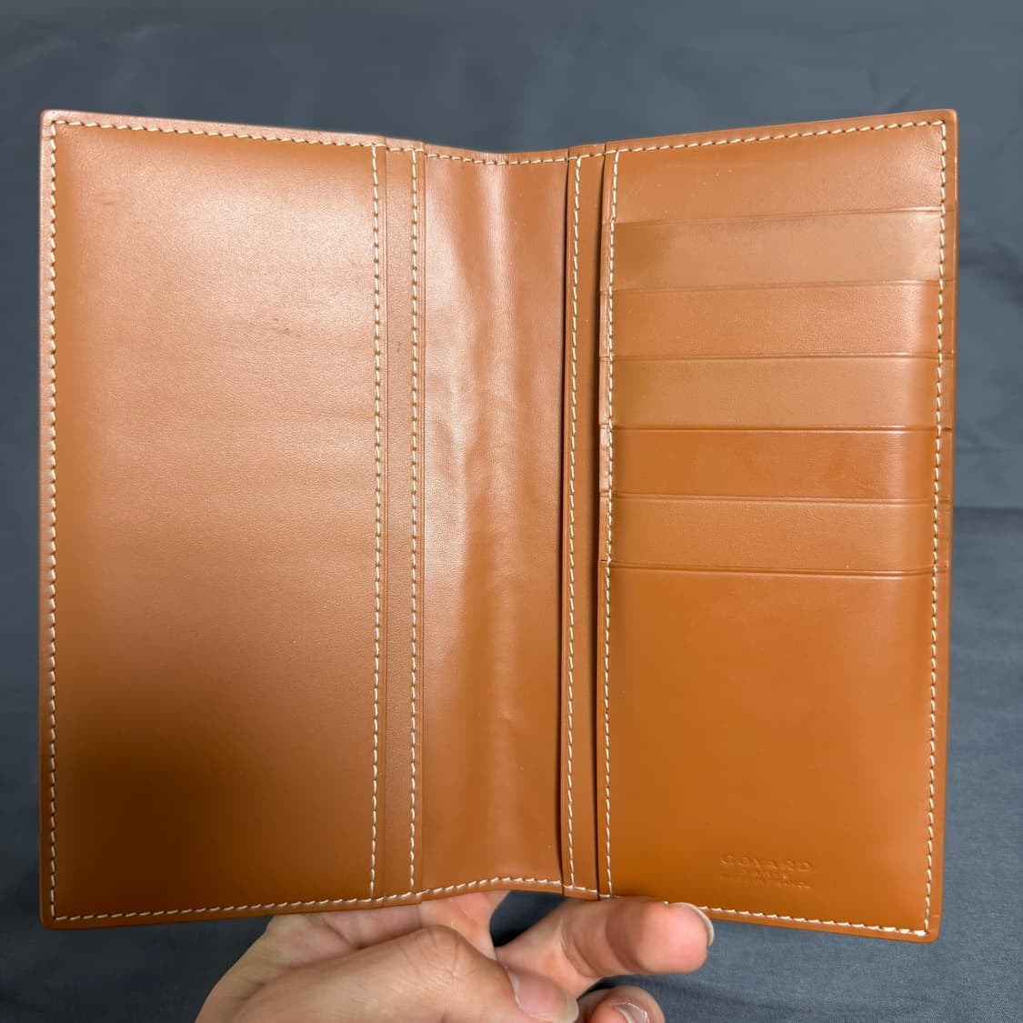 [새상품급.정품] 고야드 생로슈 장지갑 블랙탄 상품이미지3