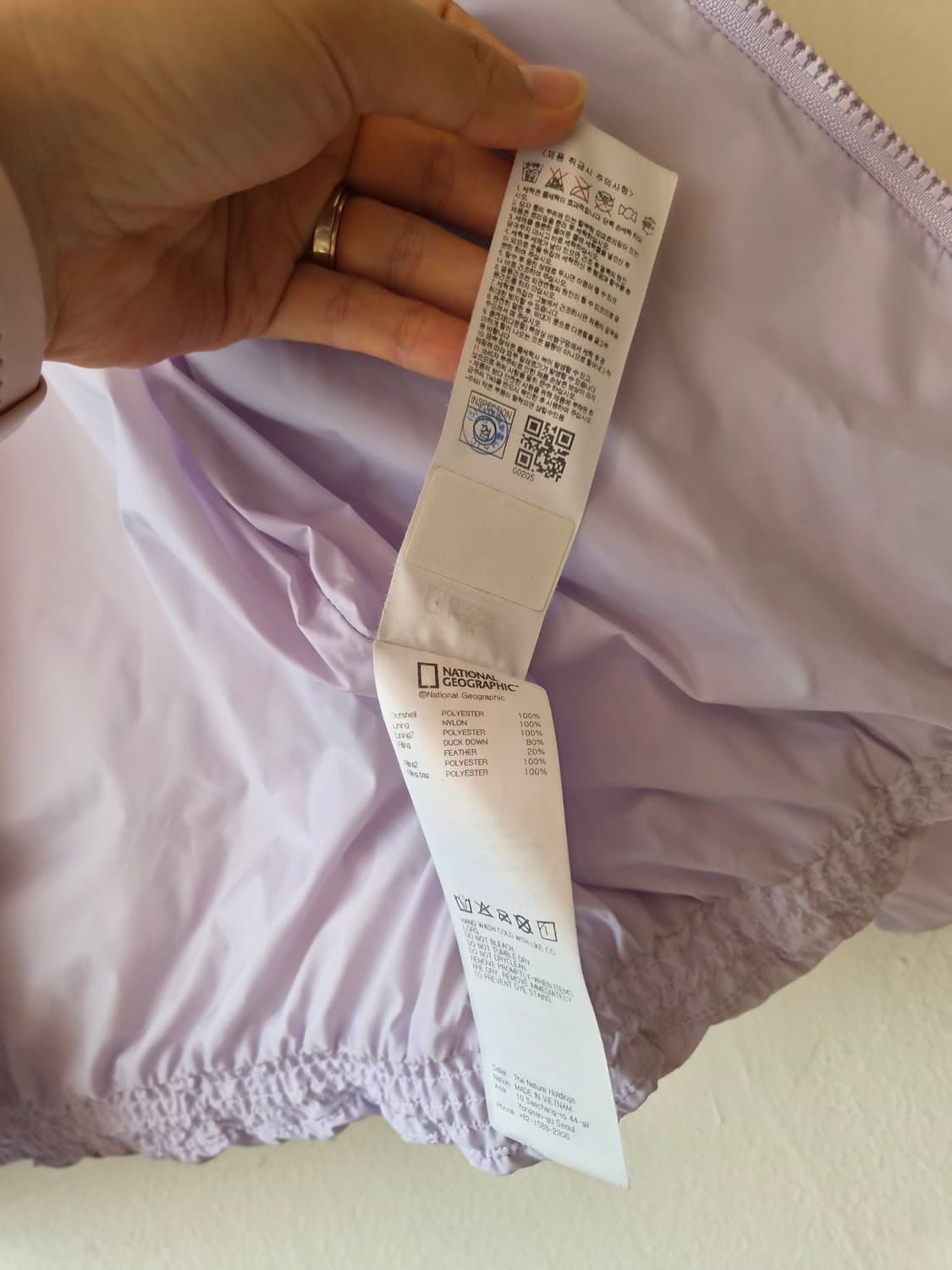 내셔널지오그래픽 키즈(여성가능) 덕다운노카라패딩자켓 150 상품이미지10