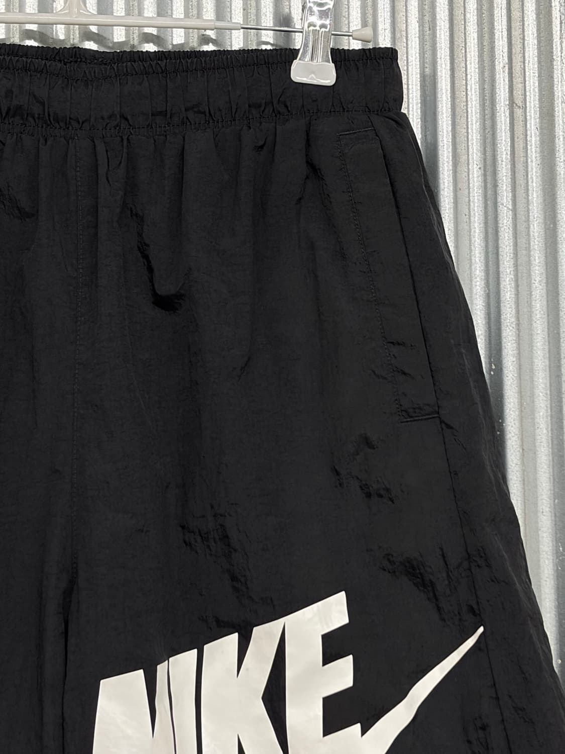 [XL/70] 나이키 빅로고 나일론 메시 안감 쇼츠 반바지 블랙 1.9 상품이미지3