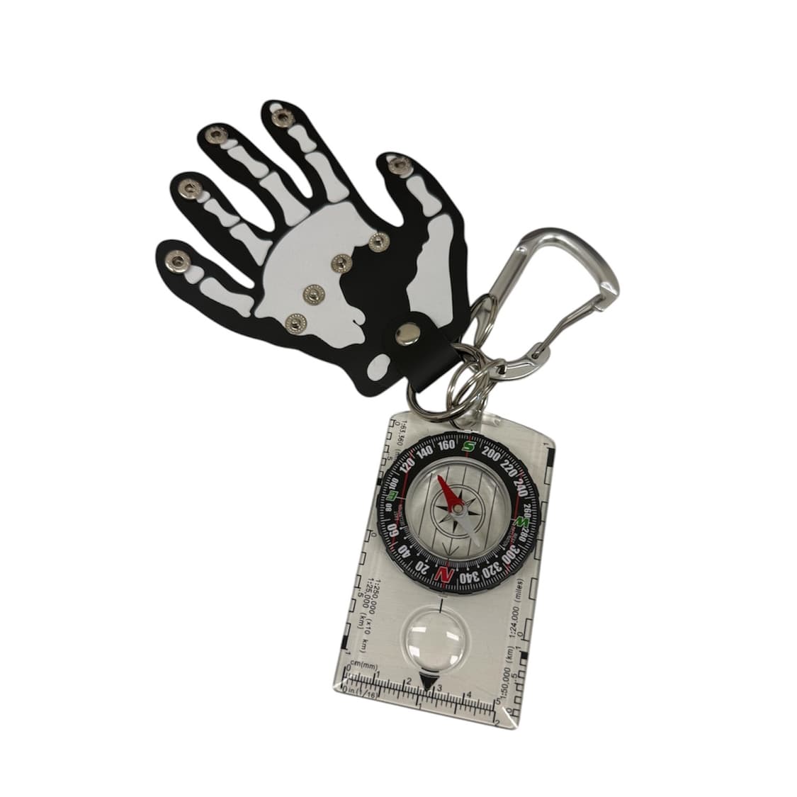 스켈레톤 레더 나침반 커스텀 키링  상품이미지3