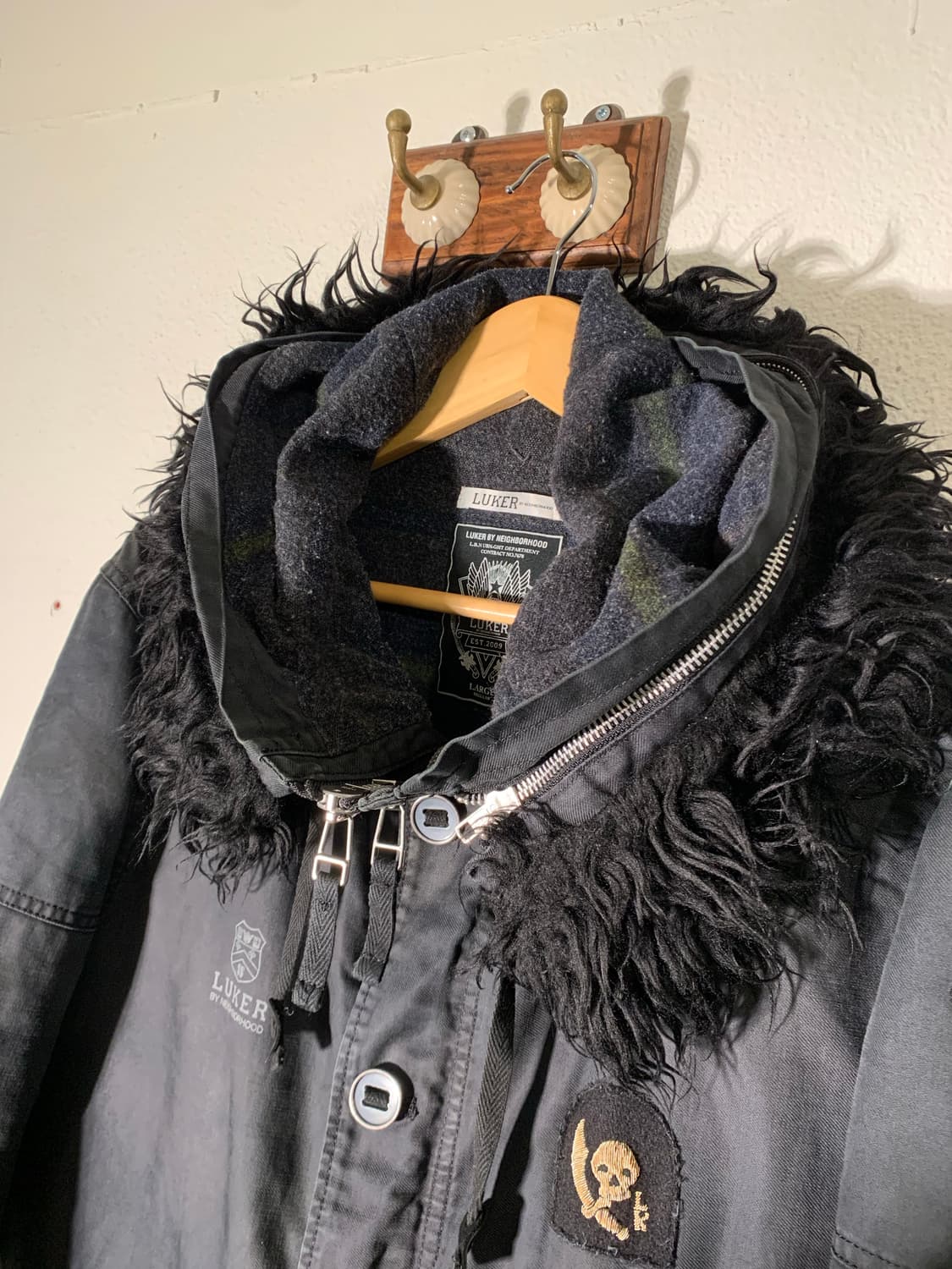 Luker by neiborhood 해골 패치 파카 상품이미지5