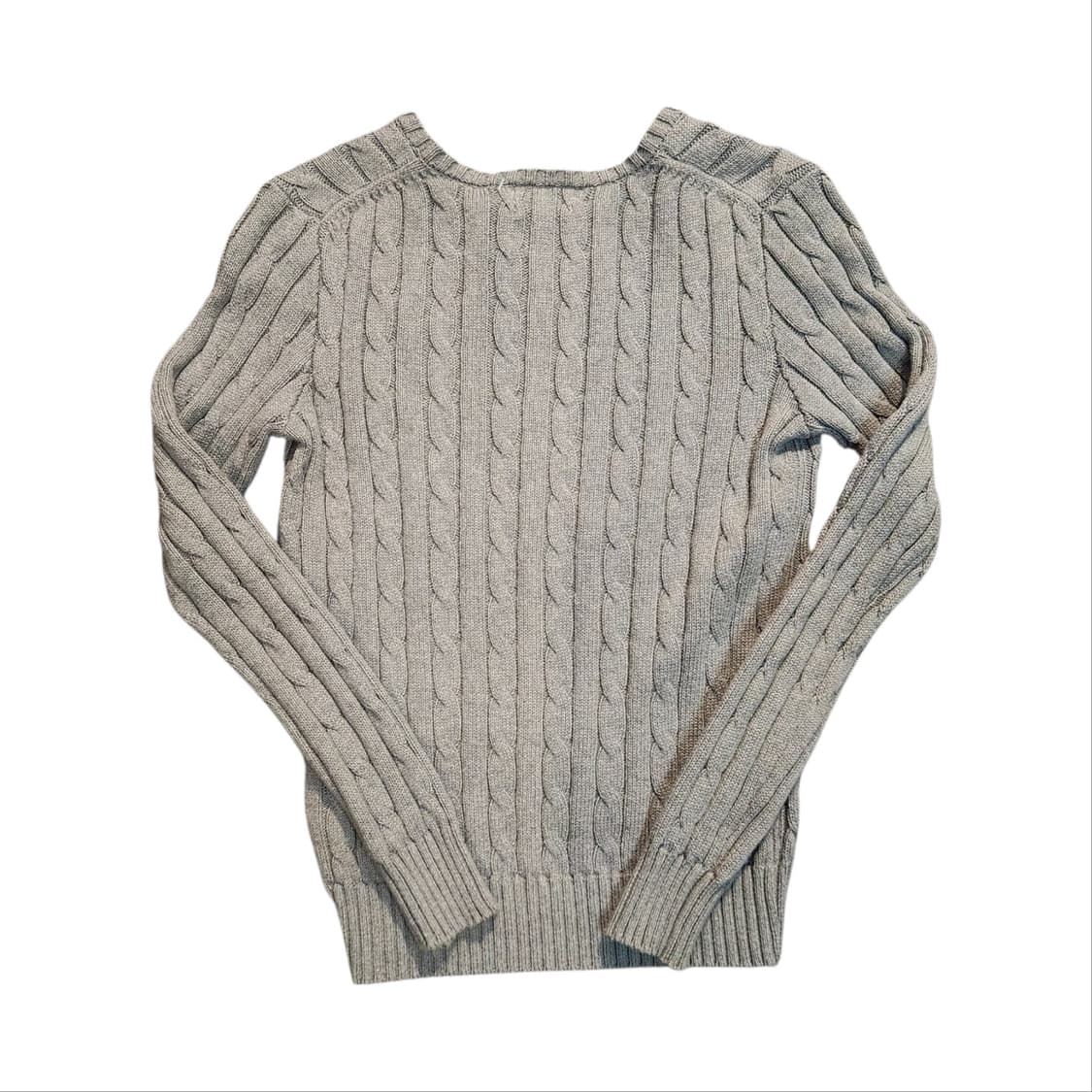 폴로 랄프로렌 케이블 니트 회색 (XS) 상품이미지2