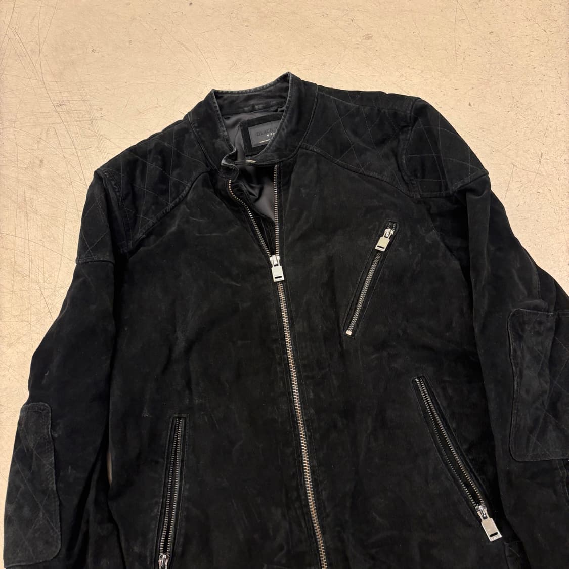 자라 블랙택 스웨이드 바이커 자켓 상품이미지2