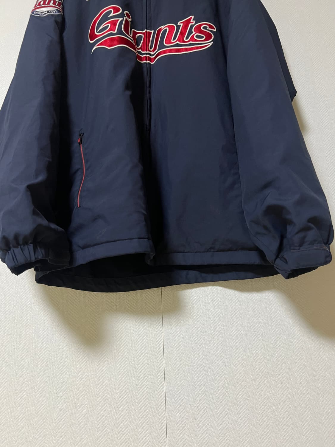 카파 롯데자이언츠 네이비 춘추 야구 점퍼 2xl 상품이미지3
