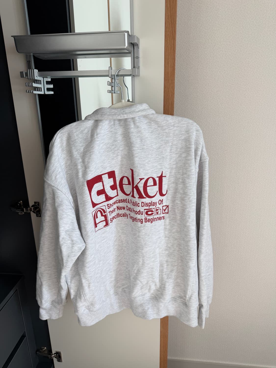 테켓 plan half zipup sweatshirt melange 상품이미지2