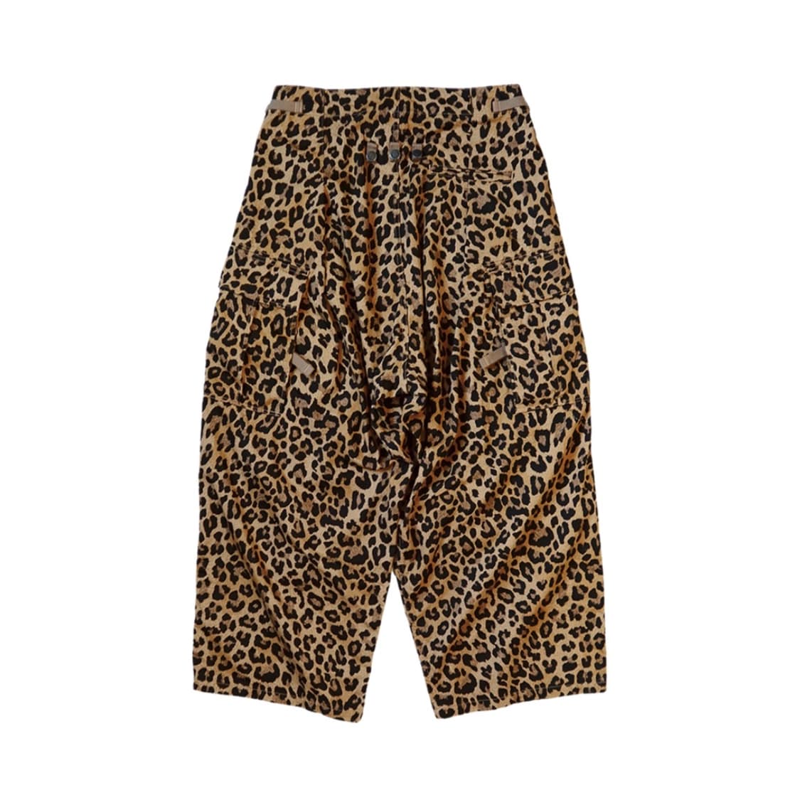 캐피탈 코튼 헤링본 레오파드 프린트 점보 카고 팬츠 브라운 2 상품이미지2