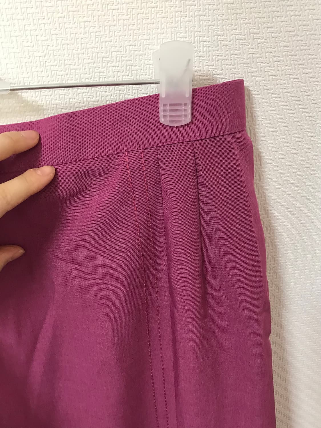 jpn stich line purple midi skirt  상품이미지3