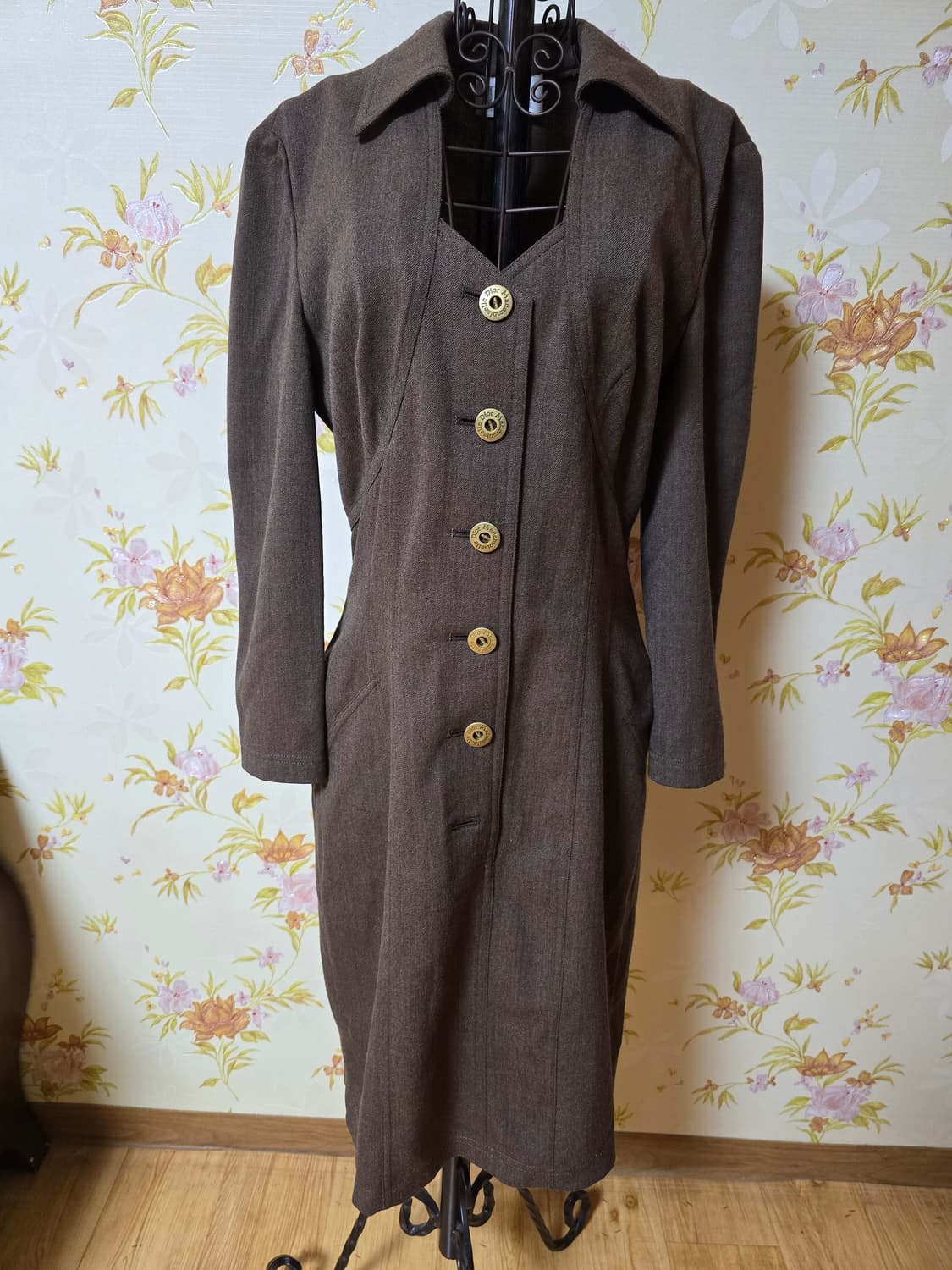 디올 마드모아젤 울 원피스 55~정핏66 상품이미지3