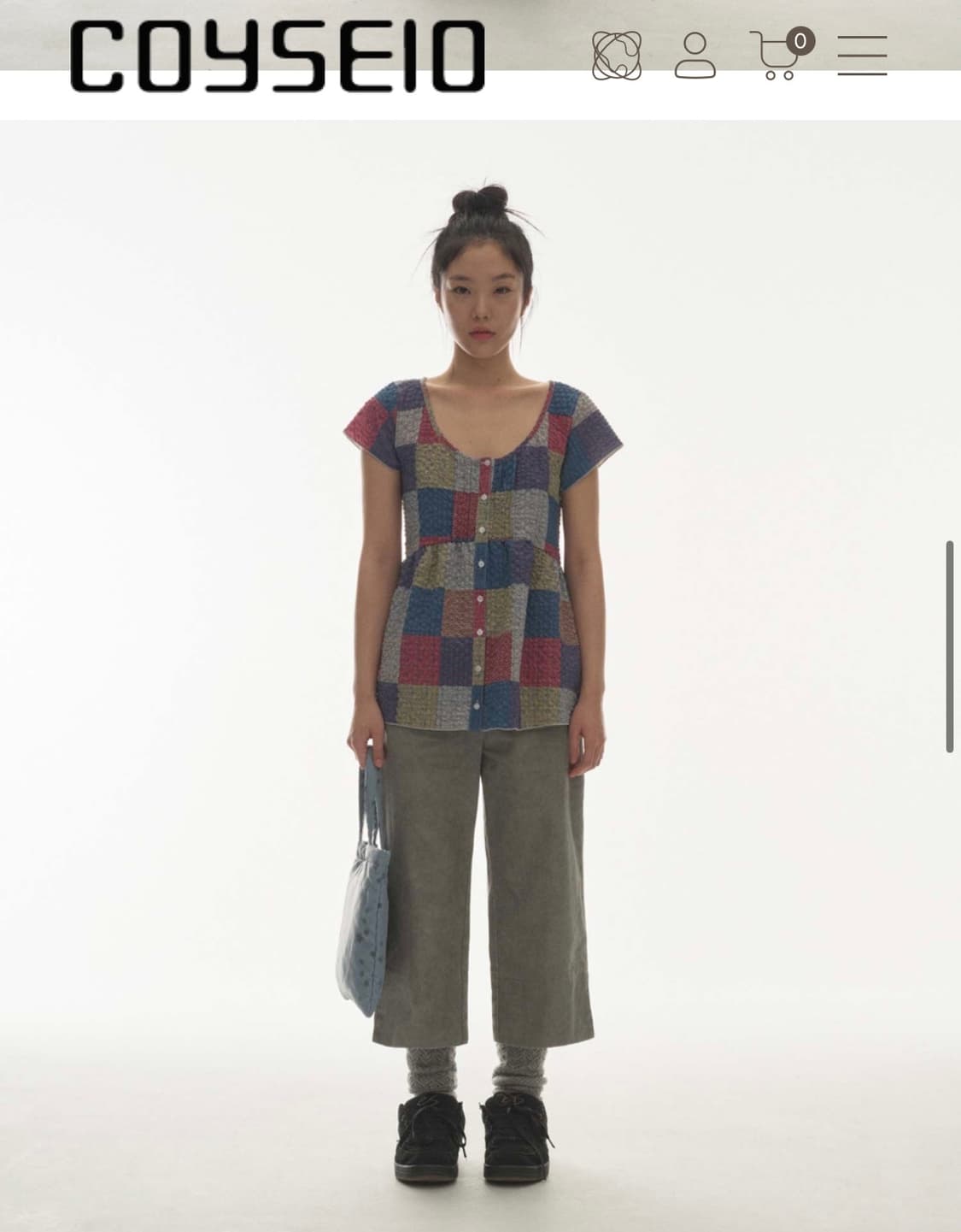 코이세이오 DOUBLE CAPRI PANTS LIGHT GREY 상품이미지3