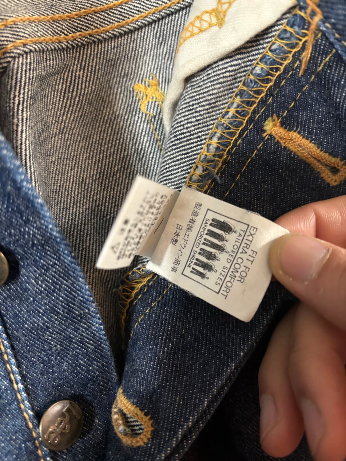 90‘s Lee riders 2000 selvage denim pant. 상품이미지4