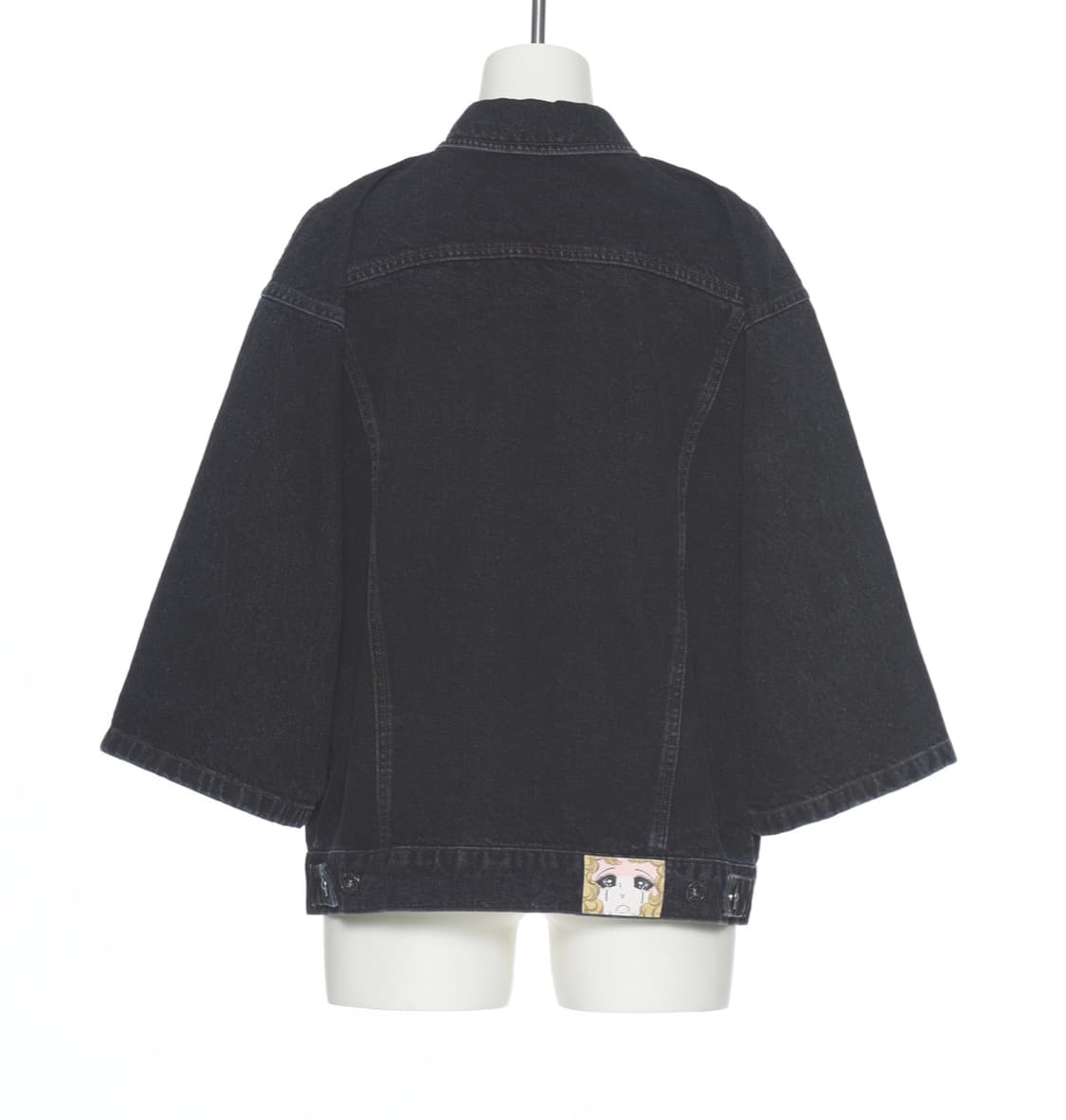 푸시버튼 블랙 KIMONO 데님 자켓 상품이미지1