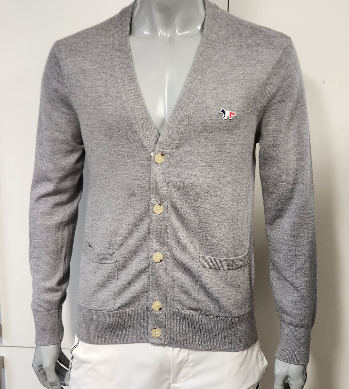 메종키츠네 폭스 자수 가디건  M 상품이미지1