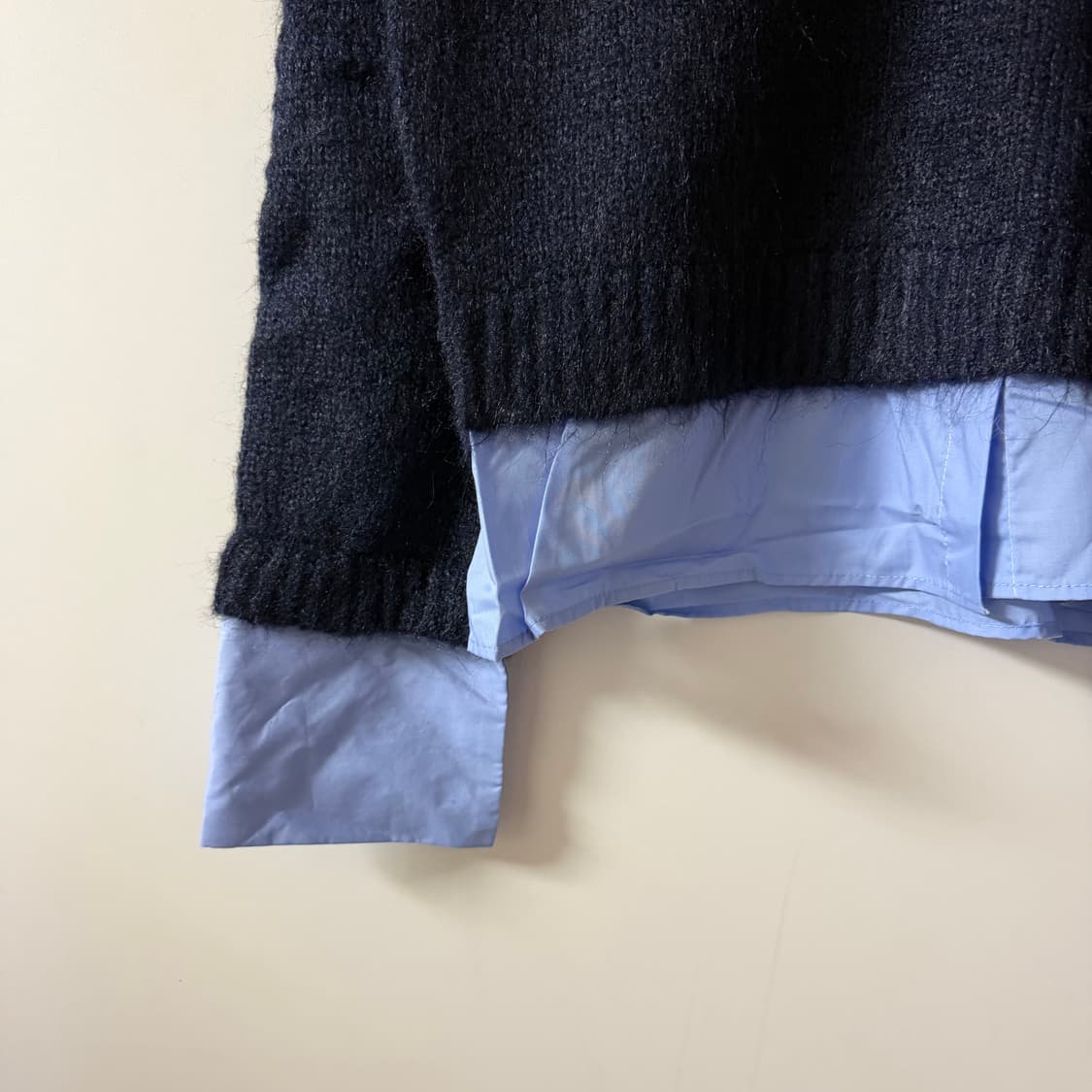 새상품 여자 레이어드 셔츠 니트 상품이미지3