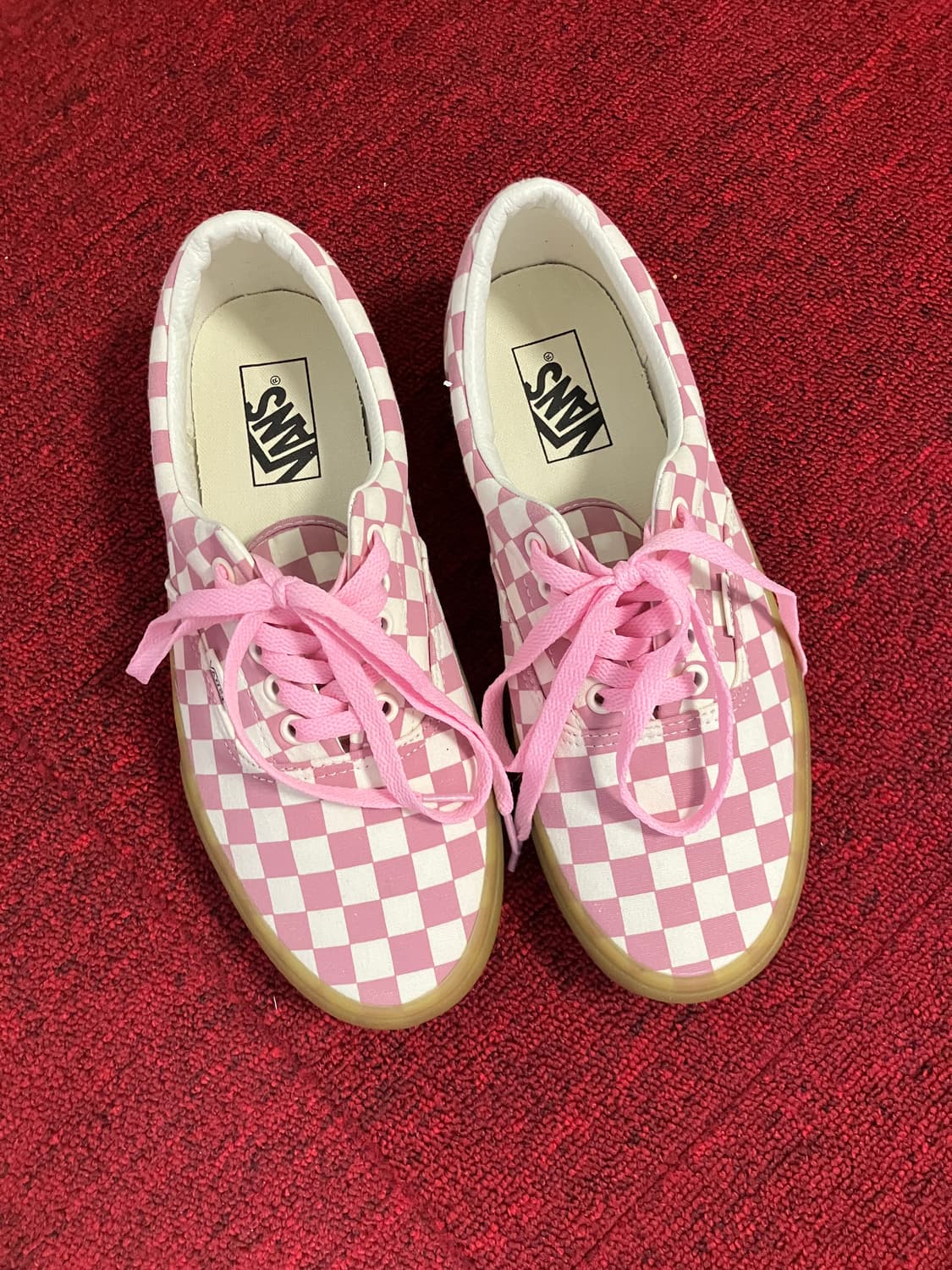 반스 체커보드 핑크 260mm 상품이미지1