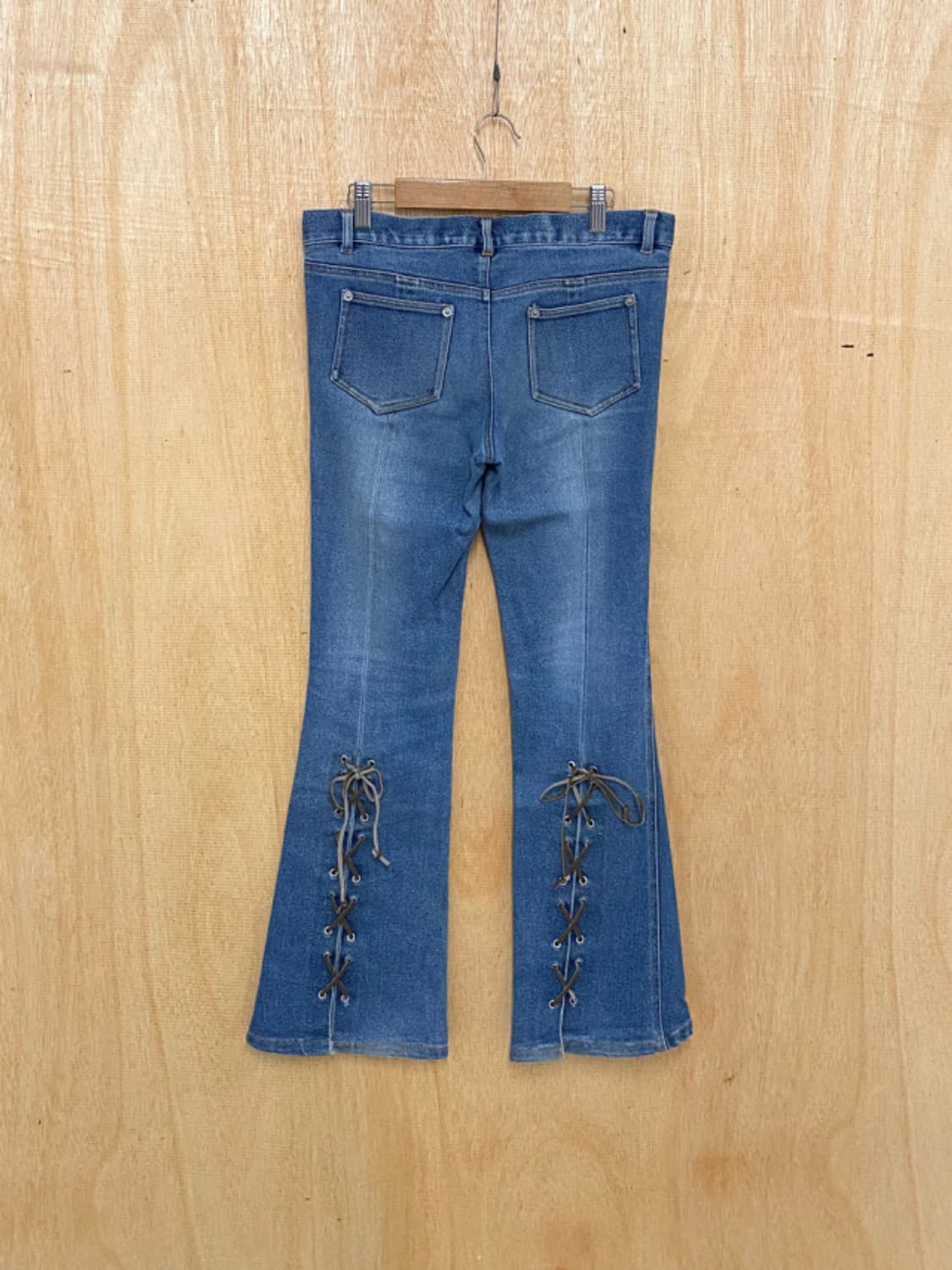 VTG lace-up denim boots cut 레이스업 데님 부츠컷 상품이미지4