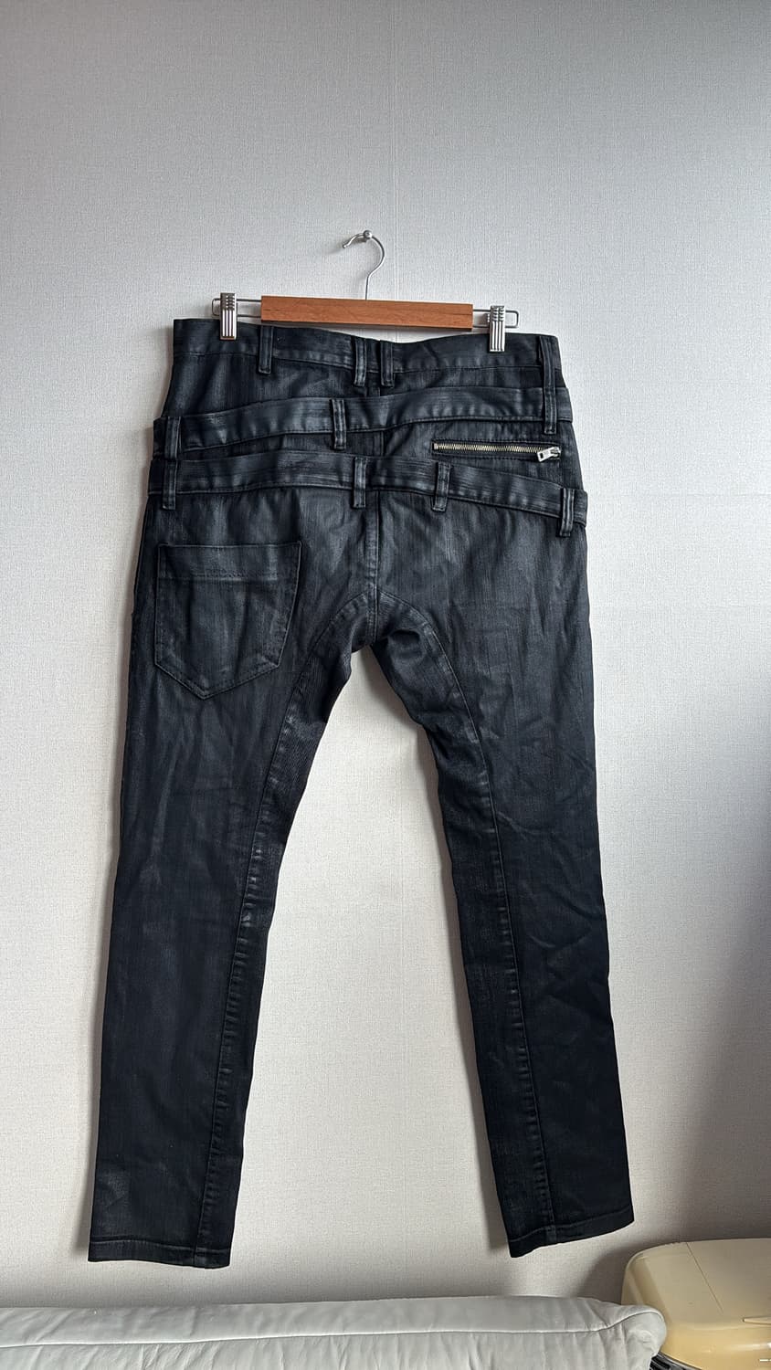 Vtg 오피움 레더 코팅 진 상품이미지2