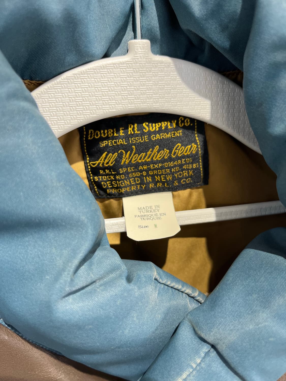 RRL 더블알엘 레더 요크 퀼팅 베스트 상품이미지3