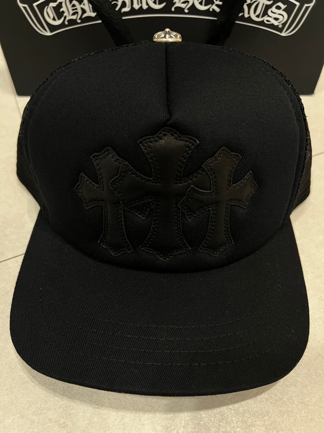 크롬하츠 세메터리 트러커 볼캡 블랙 상품이미지2