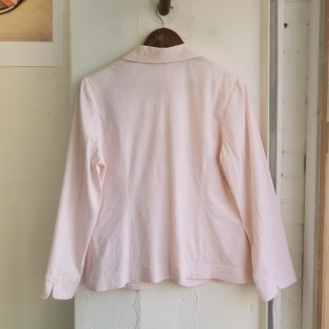 Sonia gilles 시어서커 핑크 면자켓 상품이미지7