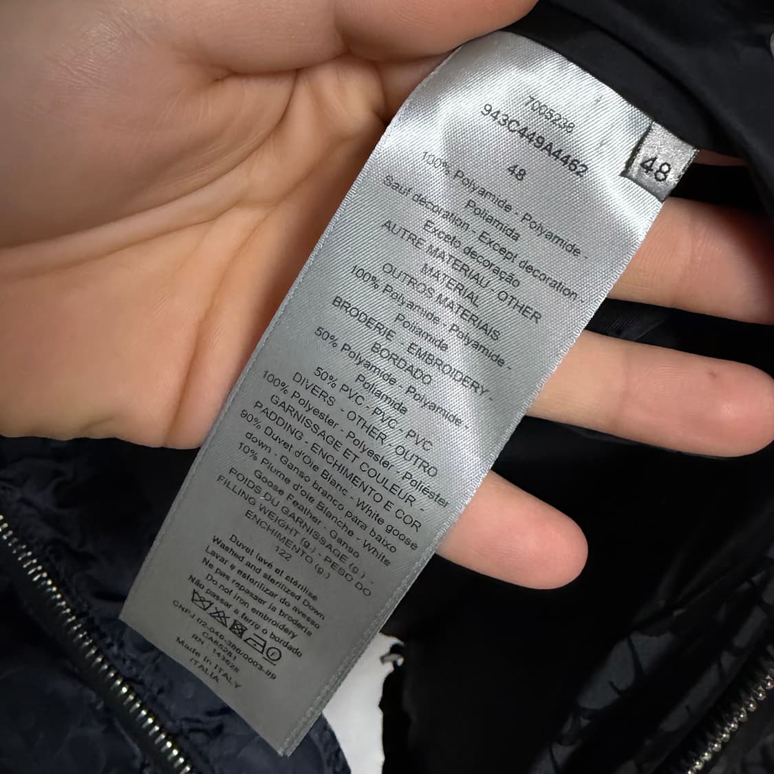 [S+급/48] 디올 오블리크 패딩 블랙 풀구성 상품이미지6