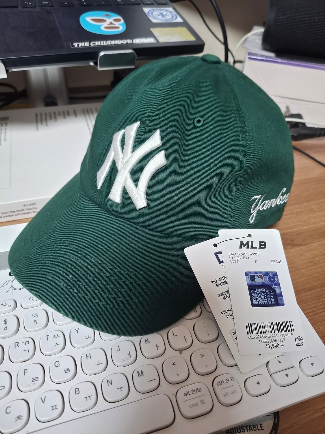 MLB 뉴욕양키스 볼캡 그린 상품이미지1