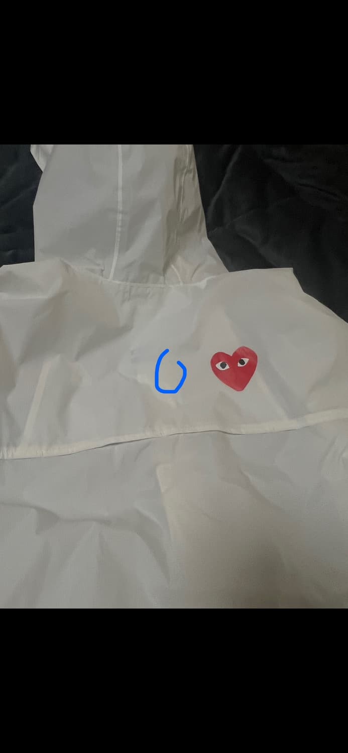 플레이 꼼데가르송 x 까웨 풀 집 자켓 화이트 상품이미지3