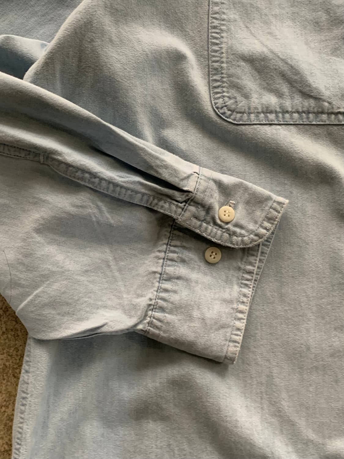 올드 갭 샴브레이 워크 셔츠 상품이미지5