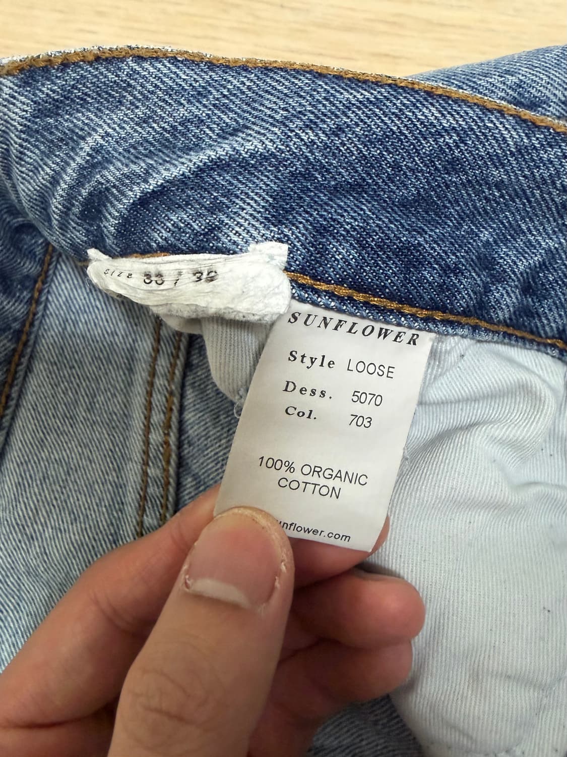 썬플라워 루즈 데님(블루, 33/32) 상품이미지3