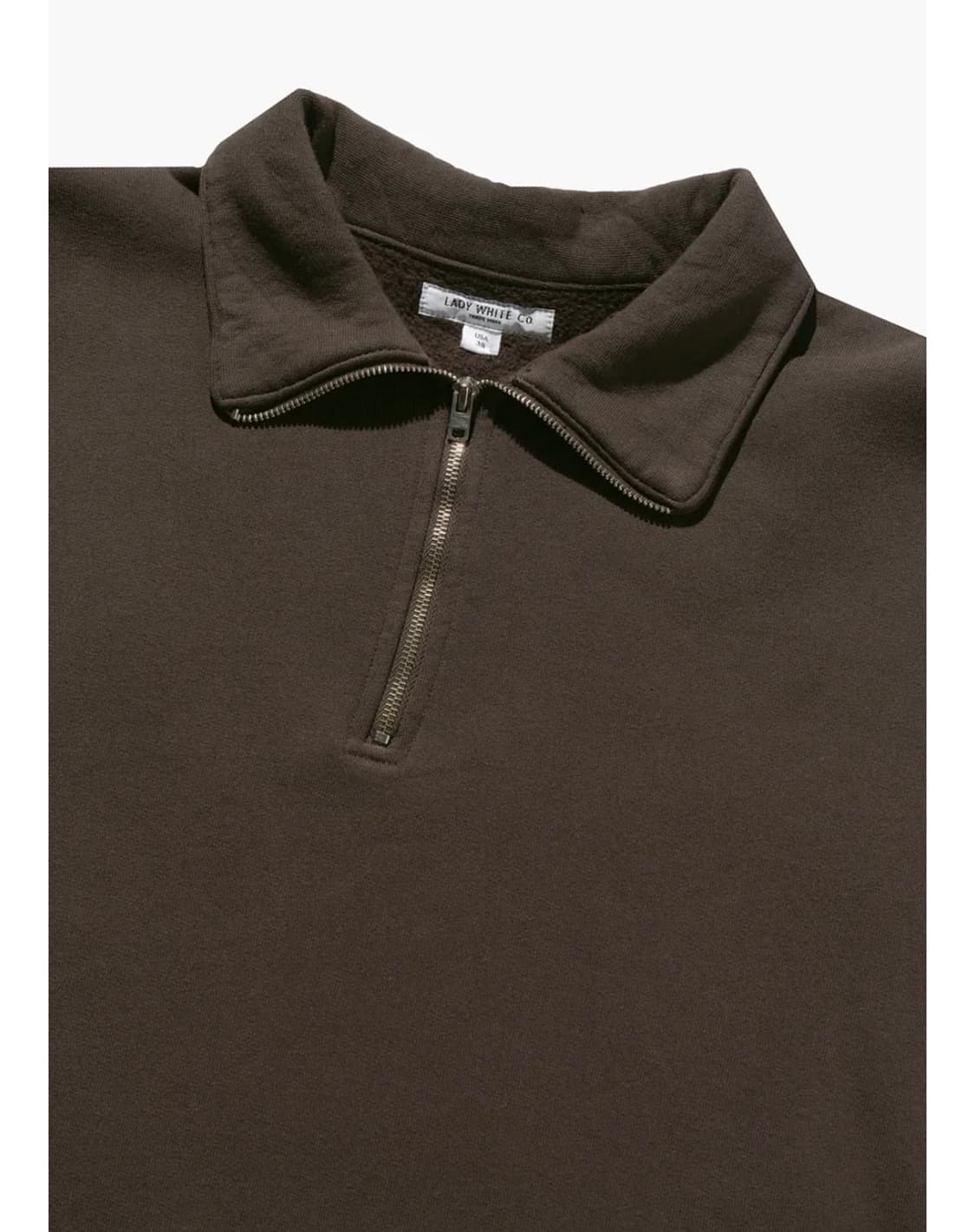 레이디 화이트 QUARTER ZIP SWEATSHIRT 상품이미지5