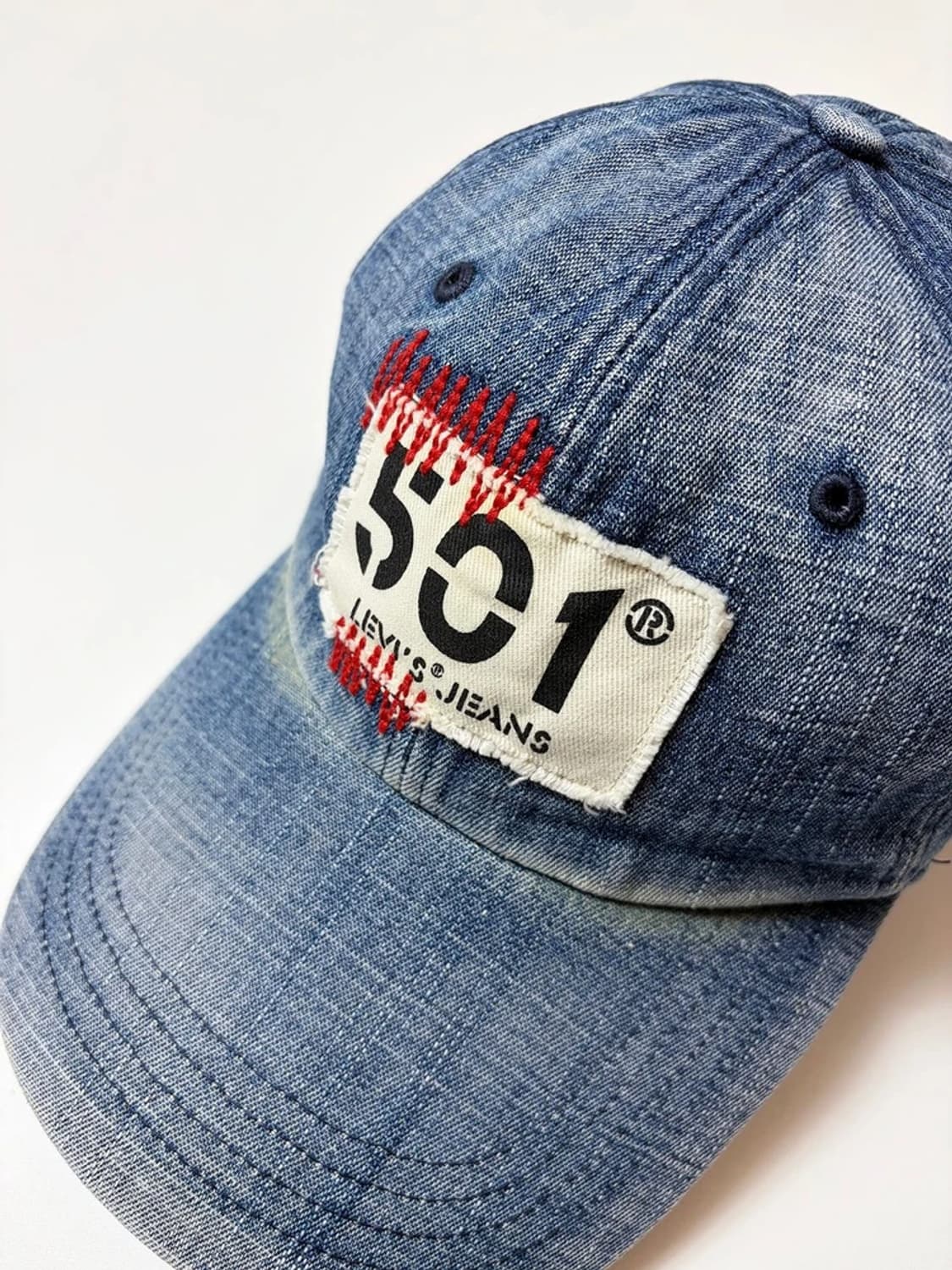 리바이스 00's 501 스티치 데님 볼캡 Q1486 상품이미지3