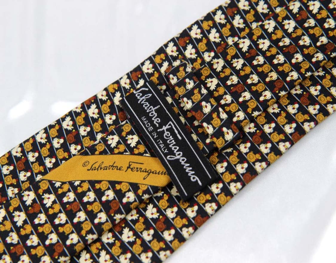 페라가모 9.4cm A등급 남자 명품 넥타이 상품이미지3