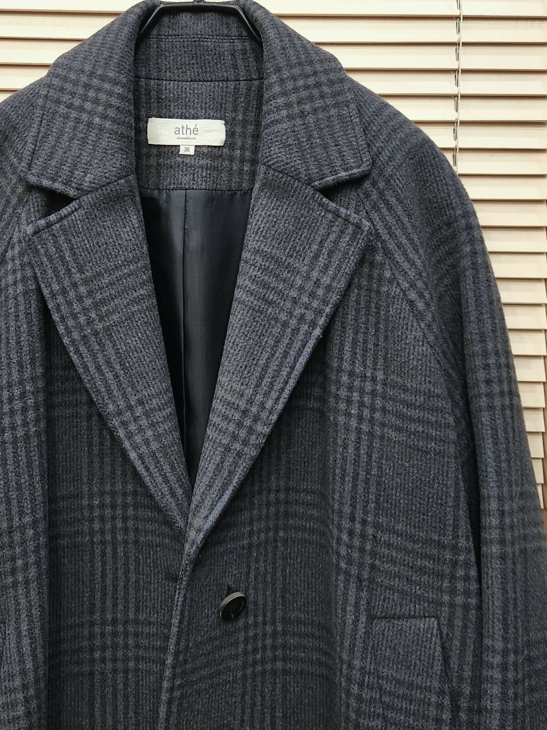 바네사브루노 아떼 오버핏 체크 롱코트 상품이미지2