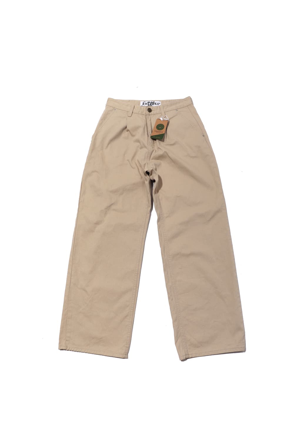 FORTYFOUR 미사용 포티포 베이지 와이드진 size S 상품이미지1