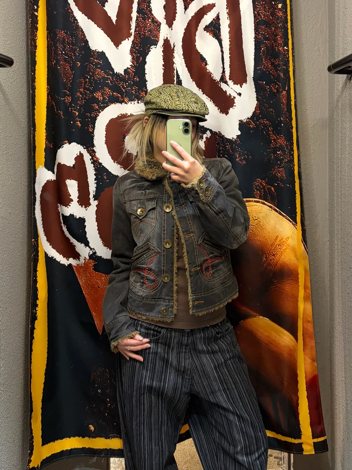 빈티지 스티치 디테일 쉐르파 상품이미지2