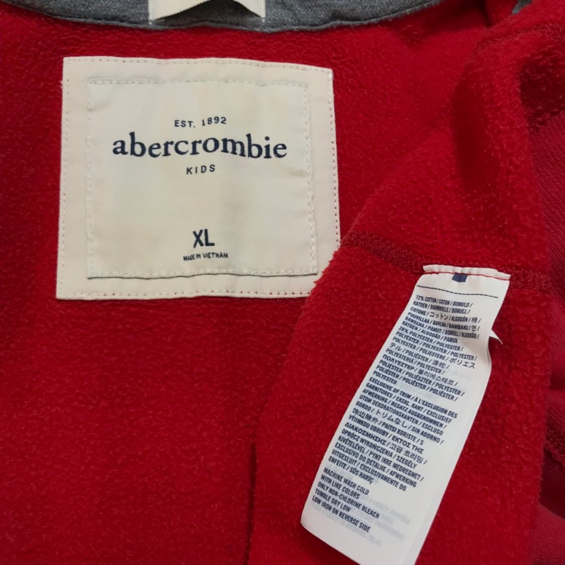 [[키즈 XL,여성 S] 아베크롬비(AF) 빈티지 NY 후드 집업#374 상품이미지6