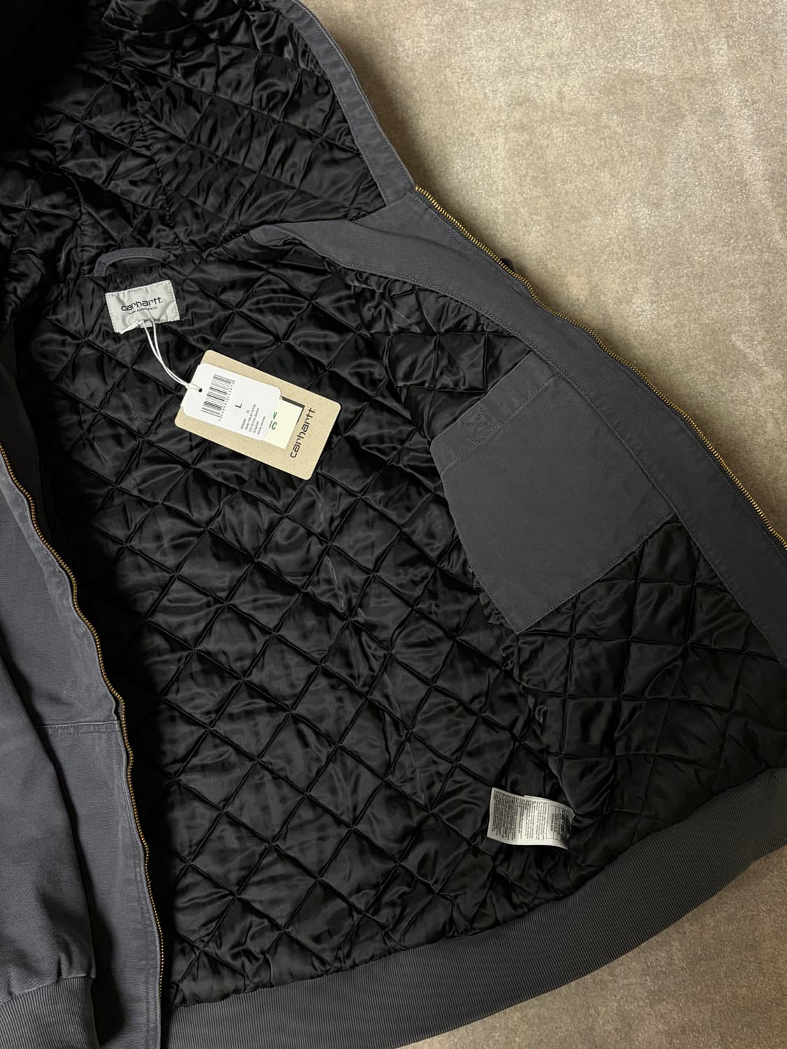 칼하트 og 액티브 자켓 stone canvas 새상품 상품이미지6