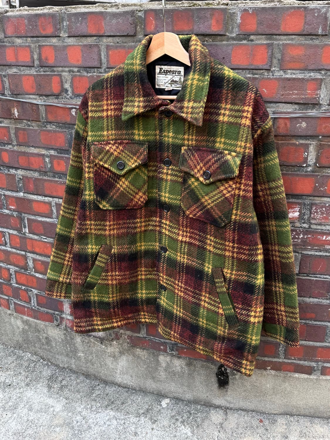 90s Espeara 체크패턴 플란넬 셔츠  상품이미지1