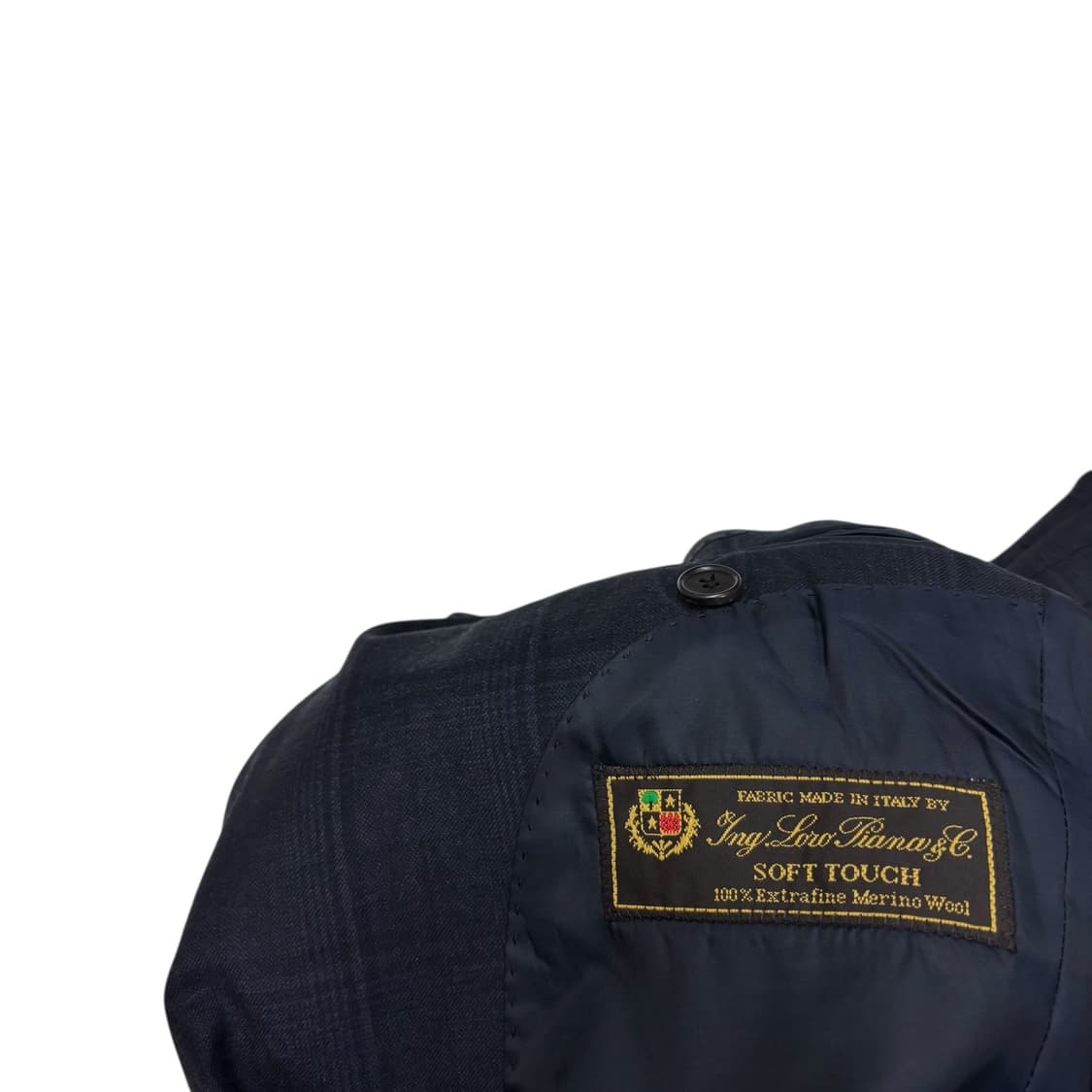 솔리드옴므 로로피아나 네이비 체크 블레이저 상품이미지5