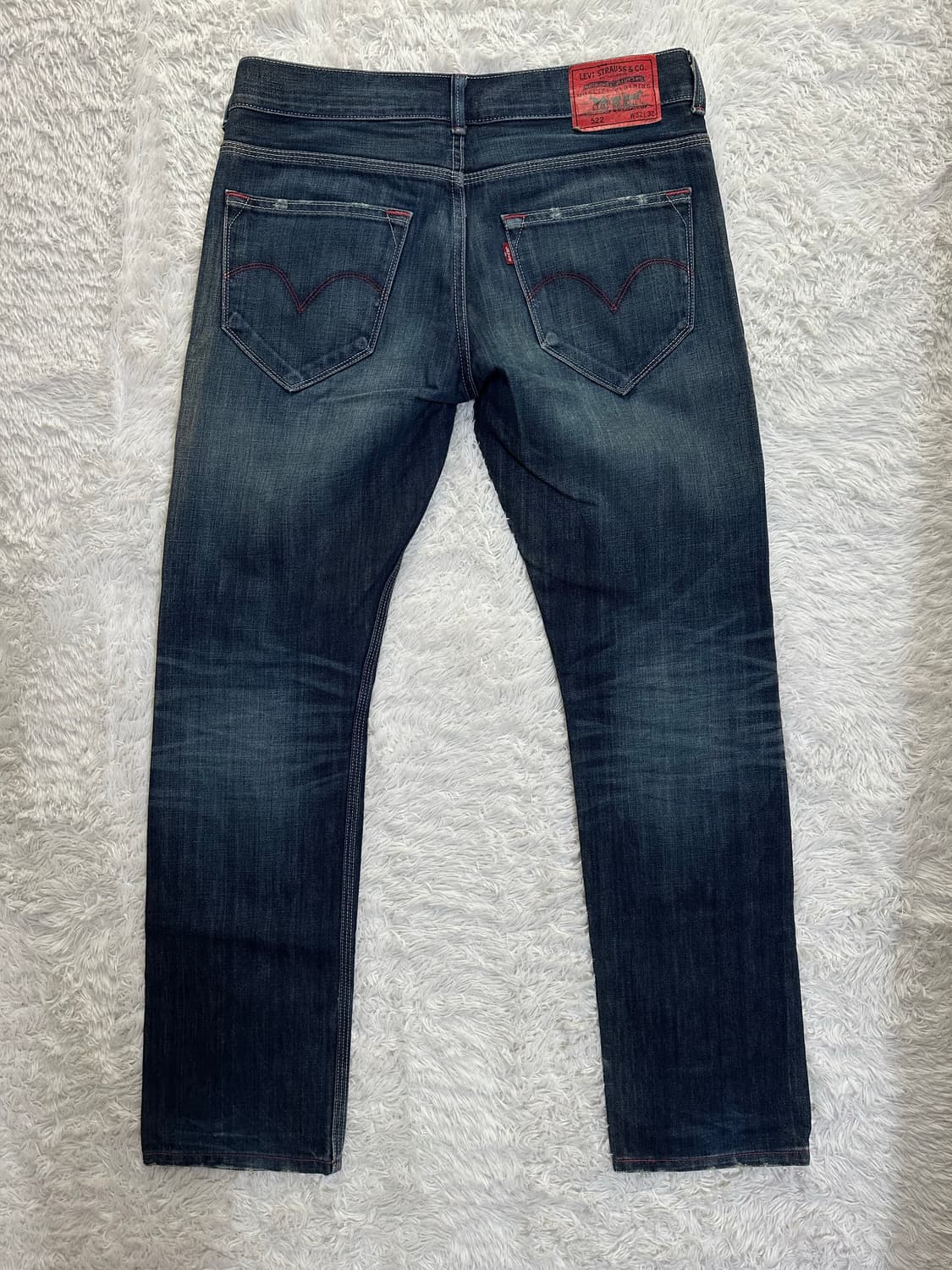 리바이스 522 슬림 스트레이트 청바지 W32 L32 상품이미지4