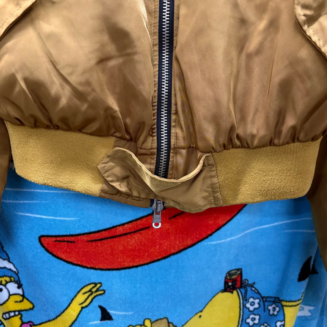 (XL) 빈티지 MA-1 스타일 플라이트 봄버 자켓 상품이미지4