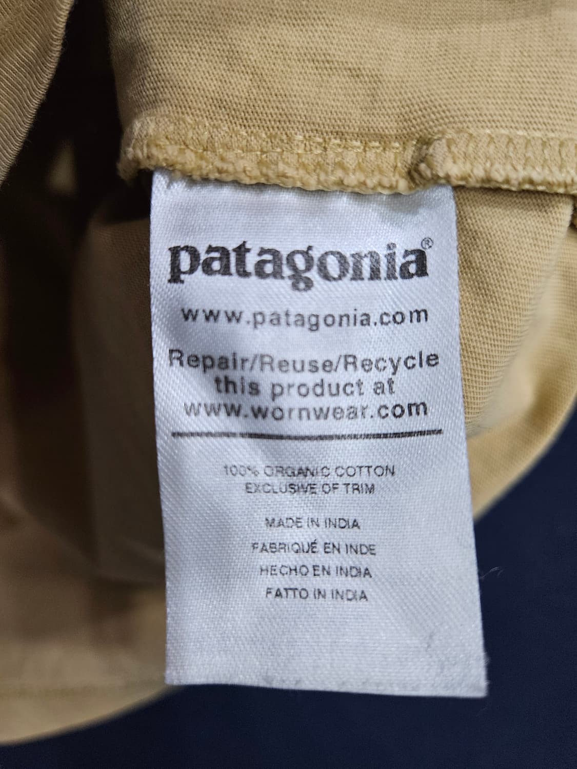 파타고니아 프린팅 베이지 남성 90~95 반팔티 상품이미지8