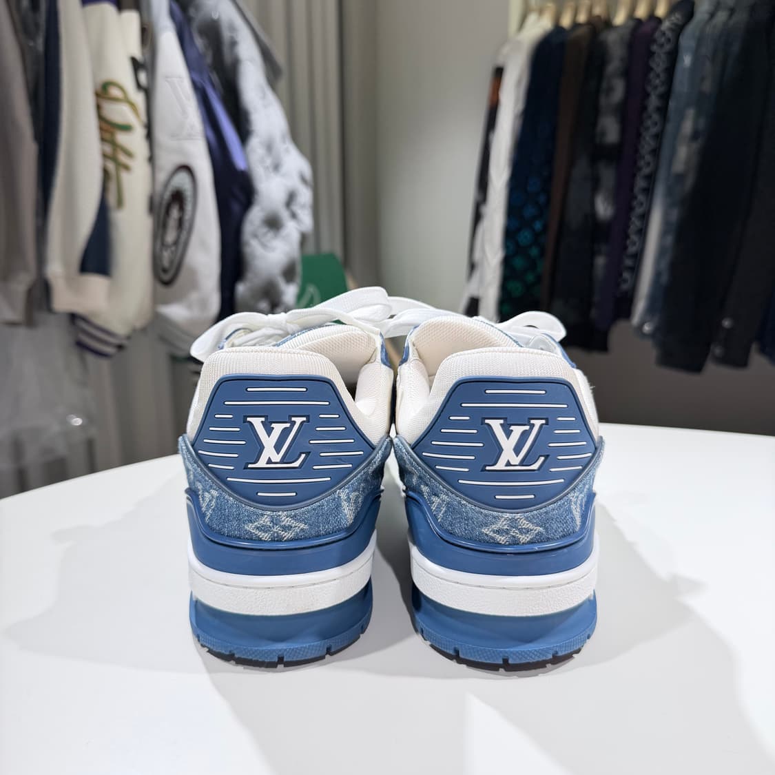 (A/9) / 루이비통 LV 트레이너 데님 스니커즈 상품이미지4