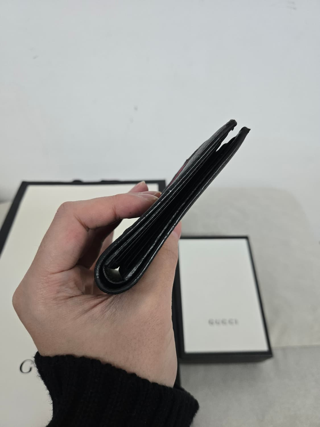 [보증서 정품]구찌 웹삼선 반지갑 상품이미지2