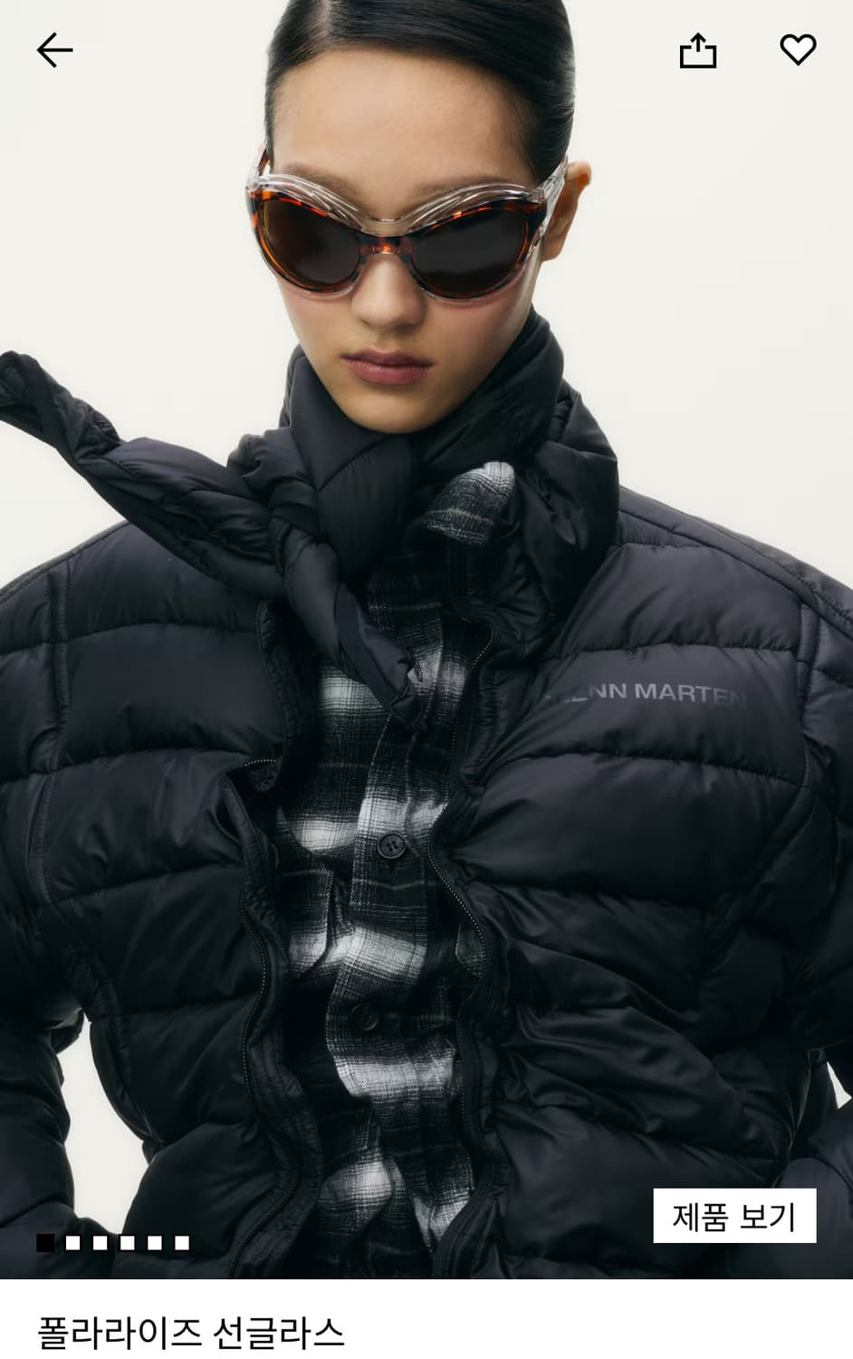 H&m 글렌마틴스 콜라보 폴라라이즈 선글라스 상품이미지1