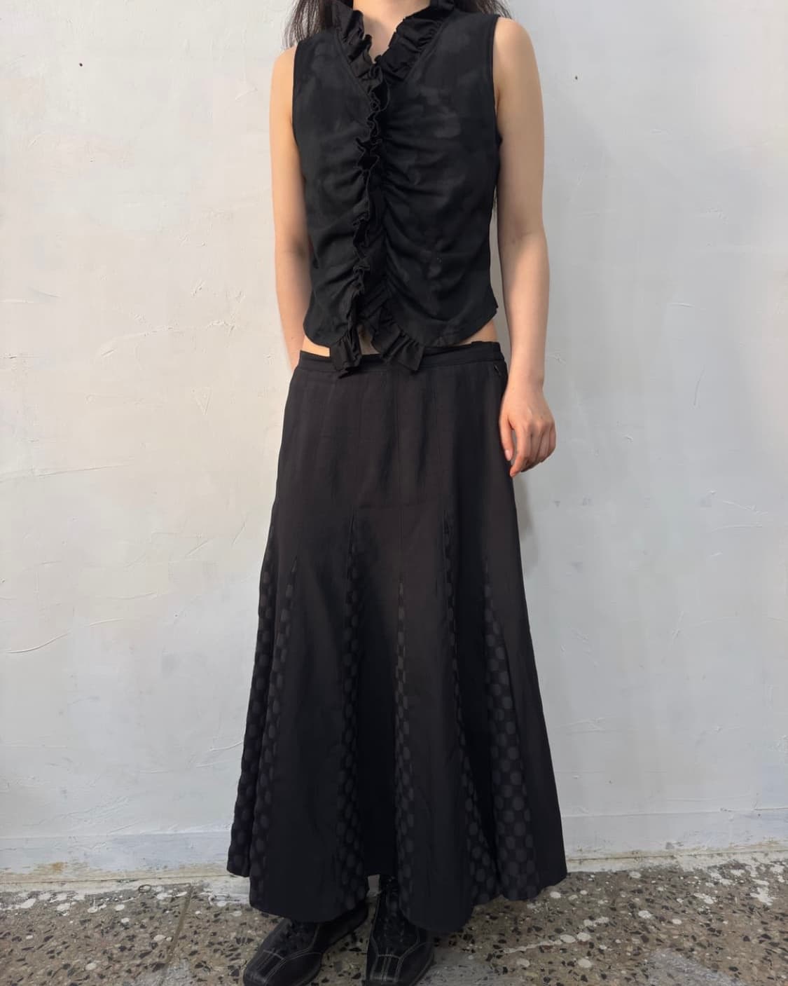 dot detail skirt  상품이미지2