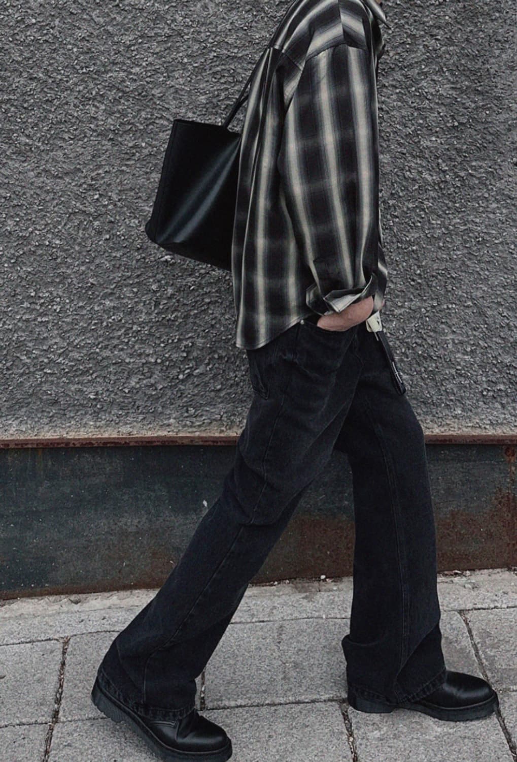 퍼머넌트 아카이브 / 세미 플레어 데님 팬츠(블랙) / 2사이즈 상품이미지5